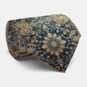 Cravate Tapis Designer Persan de Luxe | Faux Col de Soie (Roulé)