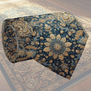 Cravate Tapis Designer Persan de Luxe Faux Col de Soie