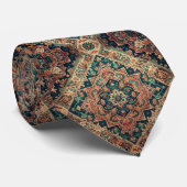 Cravate Tapis Designer Persan de Luxe | Foulard en faux so (Roulé)