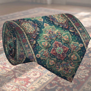 Cravate Tapis Designer Persan de Luxe Foulard en faux so