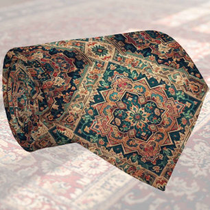 Cravate Tapis Designer Persan de Luxe Foulard en faux so