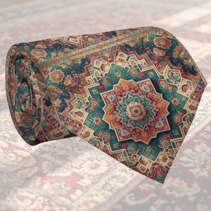 Cravate Tapis Designer Persan de Luxe Foulard en faux so