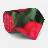 Cravate Tapis tombé des tulipes Crimson (Roulé)