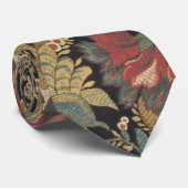 Cravate Tapisserie florale riche Brocade Antique Classique (Roulé)