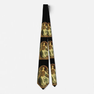 CRAVATE TAROTS DE RENAISSANCE ANTIQUE 8/ JUSTICE