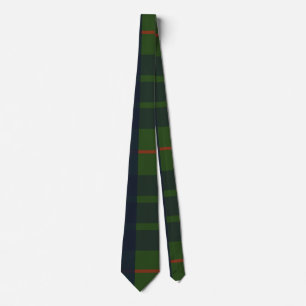 Cravate Tartan à carreaux bleu vert et rouge