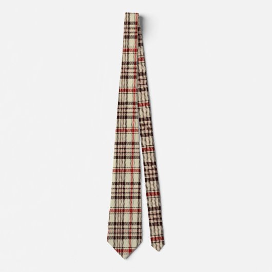 Cravate Tartan Brown       (Devant)