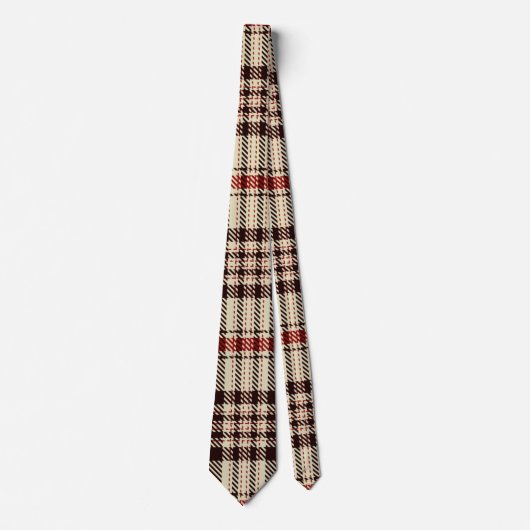 Cravate Tartan Brown (Devant)