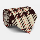 Cravate Tartan Brown (Roulé)