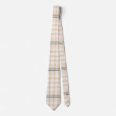 Cravate Tartan Brown clair (Devant)