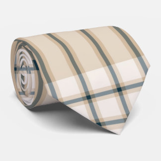 Cravate Tartan Brown clair