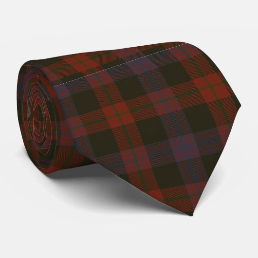 Cravate Tartan Brown de clan (Roulé)