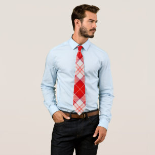 Cravate Tartan Clan Rouge Menzies Plaid Écossais