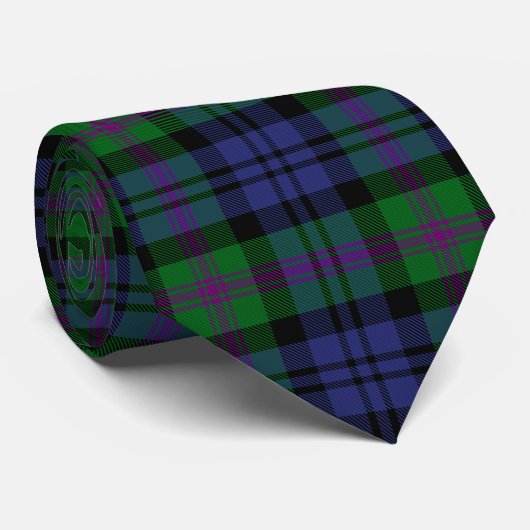 Cravate Tartan de Baird de clan (Roulé)
