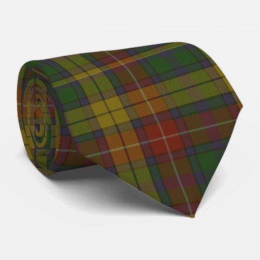 Cravate Tartan de clan de Buchanan (Roulé)