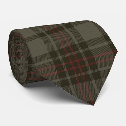 Cravate Tartan de clan de Flynn (Roulé)