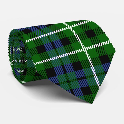 Cravate Tartan de Graham de clan (Roulé)