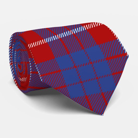 Cravate Tartan de Hamilton de clan (Roulé)