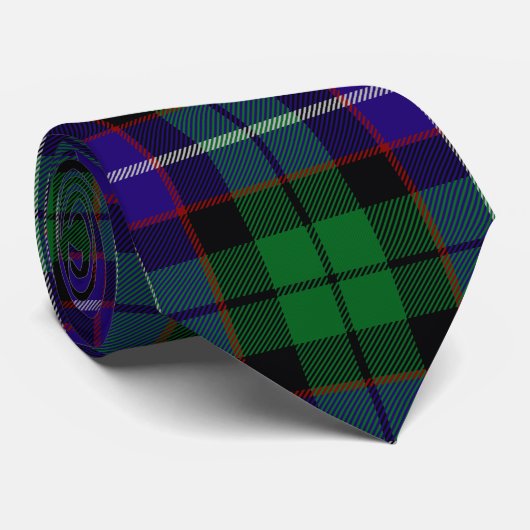 Cravate Tartan de Mitchell de clan (Roulé)
