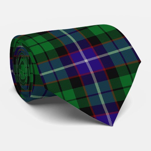 Cravate Tartan de Mitchell de clan (Roulé)