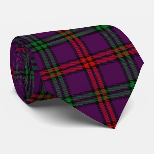 Cravate Tartan de Montgomery de clan (Roulé)