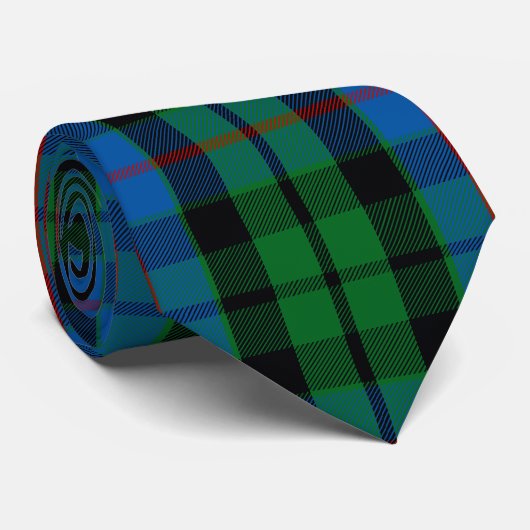 Cravate Tartan de Morrison de clan (Roulé)