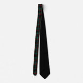 Cravate Tartan de Noël Vert Noir Rouge  (Dos)
