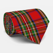 Cravate Tartan de Stewart de clan (Roulé)
