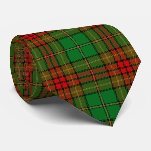 Cravate Tartan d'Irlandais du comté de Cavan (Roulé)