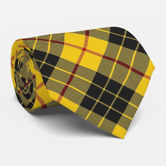 Cravate Tartan écossais de monogramme de MacLeod M de clan (Roulé)