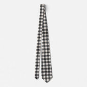Cravate Tartan écossais noir et or (Dos)