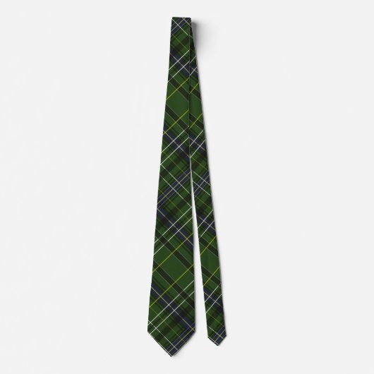 Cravate Tartan en vert (Devant)