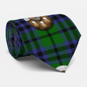 Cravate Tartan et escarcelle d'Austin de clan (Roulé)