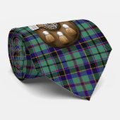 Cravate Tartan et escarcelle de Stevenson de clan (Roulé)