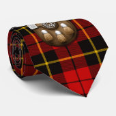Cravate Tartan et escarcelle de Wallace de clan (Roulé)
