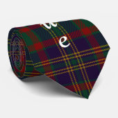 Cravate Tartan fait sur commande d'Irlandais du comté de (Roulé)