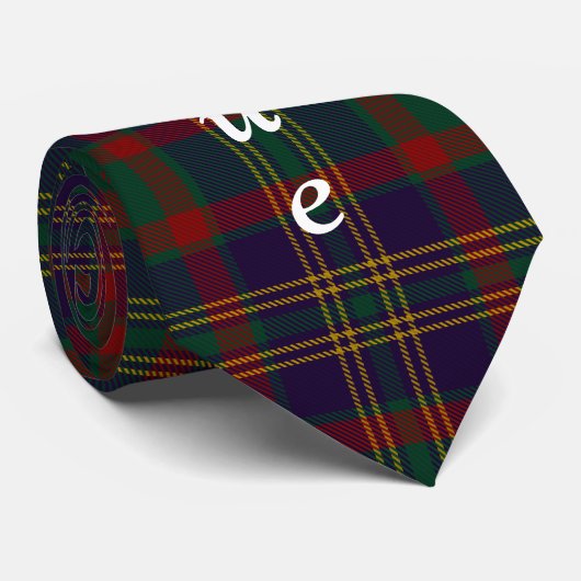 Cravate Tartan fait sur commande d'Irlandais du comté de (Roulé)