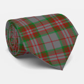 Cravate Tartan gris de clan écossais (Roulé)