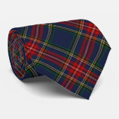 Cravate Tartan Navy Clan Stewart (Roulé)