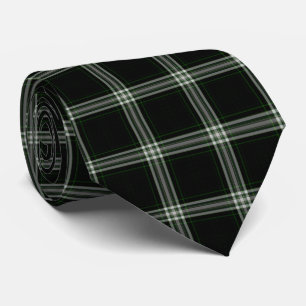 Cravate Tartan noir blanc doux
