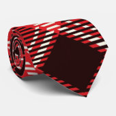 Cravate Tartan noir rouge (Roulé)
