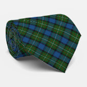 Cravate Tartan officiel Fergusson avec monogramme / initia (Roulé)