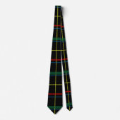 Cravate Tartan Plaid Motif, Vert, (Devant)