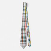 Cravate Tartan Rouge Blanc Bleu (Devant)