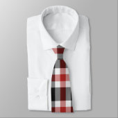 Cravate Tartan Rouge Et Noir (Attaché)