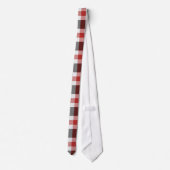 Cravate Tartan Rouge Et Noir (Dos)
