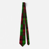 Cravate Tartan rouge et vert de Noël. (Devant)