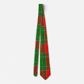 Cravate Tartan rouge et vert Plaid Hommes (Dos)