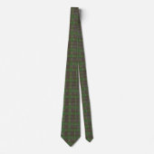 Cravate Tartan Vert Forêt Cabine (Devant)