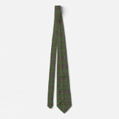 Cravate Tartan Vert Forêt Cabine (Dos)